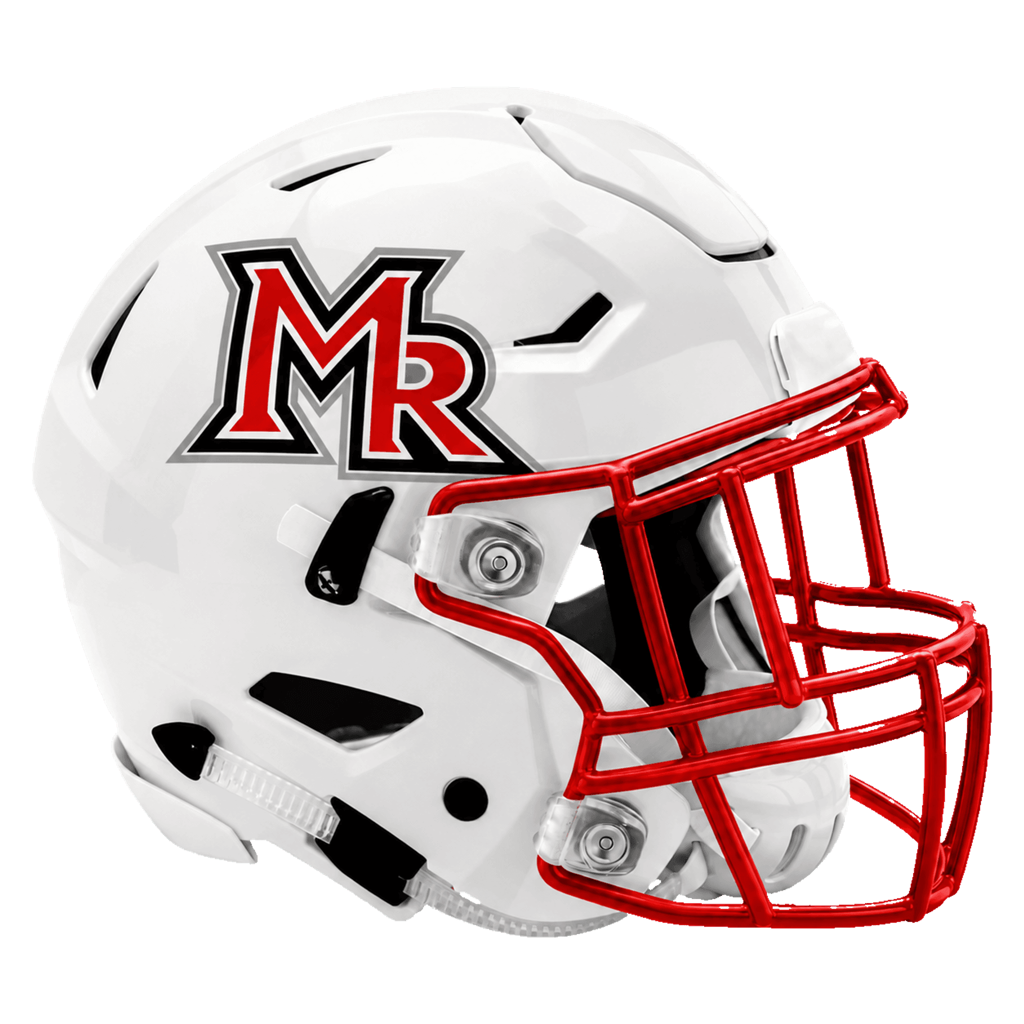 Mountain Ridge football helmet graphic