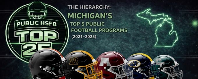 Michigan’s Top 5 Public HS Football Programs (2021–2025)