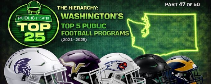 Washington’s Top 5 Public HS Football Programs (2021–2025)