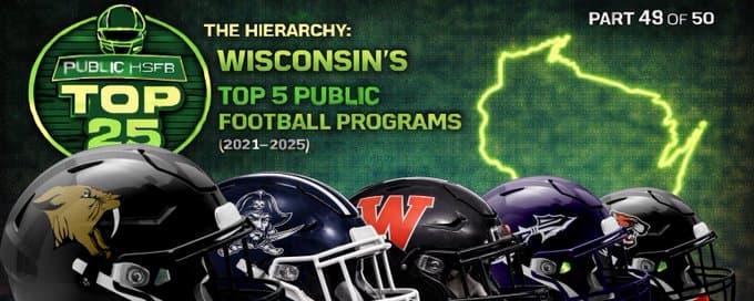 Wisconsin’s Top 5 Public Football Programs (2021–2025)